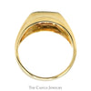 1cttw 4 Round Diamond Cluster Ring with Polished Tapered Sides in 14k Yellow Gold - Thumbnail 2