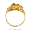 14k Yellow Gold Textured Nugget Style Ring - Size 6.75 - Thumbnail 2