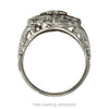 Front-facing view of the 10k white gold Eastern Star ring - Thumbnail 3