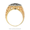 2cttw Round Diamond Kentucky Cluster Ring with Open Filigree Sides in 14k Yellow Gold - Thumbnail 3