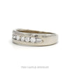 Channel Set 6 Round Diamond Wedding Band in 14k White Gold - Thumbnail 2