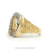 Diamond Accented Horseshoe with Horse Head Ring in 14k Yellow Gold - Thumbnail 3