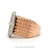 Side profile of the 10k rose gold buckle ring - Thumbnail 2