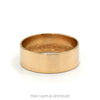 Side view of the 8mm Masonic band showing the flat profile - Thumbnail 2
