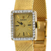 Vintage Ladies Rolex Cocktail Watch with Diamond Bezel in 14k Yellow Gold - Thumbnail 3