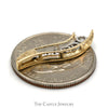1/2cttw Diamond Journey Style Pendant in 10k Yellow Gold - Thumbnail 3