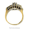 Swirl Style Diamond Bridal Set 2CTTW Round Brilliant Cut Diamonds With .40CT Center Diamond In 14KT Yellow Gold - Thumbnail 2