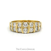 1cttw Multi Row Channel Set Diamond Gabriel & Co Designer Ring in 14k Yellow Gold - Thumbnail 1