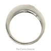 1cttw 9 Nick Set Diamond Wedding Band in 14k White Gold - Thumbnail 2