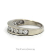 1cttw 9 Nick Set Diamond Wedding Band in 14k White Gold - Thumbnail 3