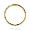 Two Tone Brushed Textured Tapered Band in 14k Yellow & White Gold - Size 10.5 - Thumbnail 2