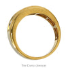 1.5cttw 5 Round Nick Set Diamond Men's Band in 10k Yellow Gold - Thumbnail 2