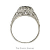 Women's Kentucky Diamond Cluster Ring in 10k White Gold - Thumbnail 2