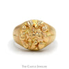 Round Nugget Style Ring in 14k Yellow Gold - Size 10 - Thumbnail 1