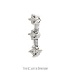 3/4cttw Princess Cut Diamond DeBeers Style Pendant in 14k White Gold - Thumbnail 2