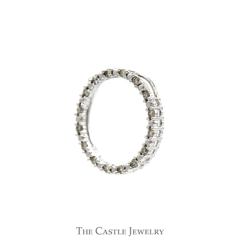 Circle of Love Diamond Pendant in 14k White Gold