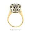 2.5cttw Round Shaped 7 Diamond Cluster Ring in 14k Yellow Gold - Thumbnail 2