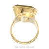 .75ct Pear Diamond & Sapphire Modern Fashion Ring in 14k Yellow Gold - Thumbnail 3