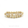 14k yellow gold seven-stone marquise diamond anniversary band — top view - Thumbnail 1