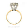 7 Round 1cttw Diamond Cluster Ring in 14k Yellow Gold - Thumbnail 2