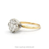 7 Round 1cttw Diamond Cluster Ring in 14k Yellow Gold - Thumbnail 3