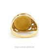 Front-facing view of the 14k yellow gold Liberty coin ring - Thumbnail 3