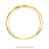 Cross Designed Wedding Band with Brush Textured Sides in 10k Yellow Gold - Size 6.25 - Thumbnail 2