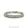 .20cttw Round Diamond Wedding Band in 10k White Gold - Thumbnail 1