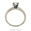 .91ct Princess Cut Diamond Solitaire Engagement Ring in 14k White Gold - Thumbnail 2