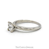 .91ct Princess Cut Diamond Solitaire Engagement Ring in 14k White Gold - Thumbnail 3