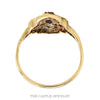 Front-facing view of the 14k yellow gold filigree ruby ring - Thumbnail 3