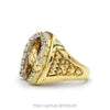 Side profile of the 10k yellow gold horseshoe and horse head ring - Thumbnail 2