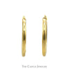 Noah's Ark Hoop Earrings in 14k Yellow Gold - Thumbnail 2