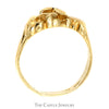 14K Yellow Gold Nugget Men's Ring - Size 9.5 - Thumbnail 2