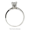 .65ct Princess Cut Diamond Solitaire Engagement Ring in 4 Prong Platinum Setting - Thumbnail 2