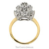Starburst .35cttw Diamond Cluster Ring in 14k Yellow Gold - Thumbnail 2