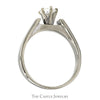 .59ct Pear Cut Diamond Solitaire Engagement Ring in 14k White Gold Cathedral Mounting - Thumbnail 2