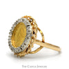 1851 Liberty Coin Ring with Diamond Rope Designed Bezel in 14k Yellow Gold Mounting - Thumbnail 3