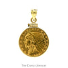 1909 Gold Liberty Coin Pendant in 14k Yellow Gold Bail & Bezel - Thumbnail 1