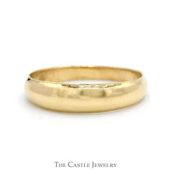 14k Yellow Gold Tapered Polished Band - Size 11.25