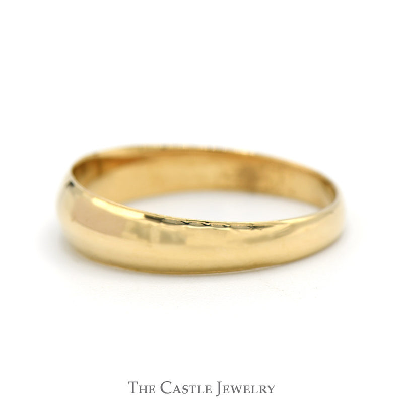 14k Yellow Gold Tapered Polished Band - Size 11.25