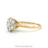 7 Round 3/4cttw Diamond Cluster Ring in 14k Yellow Gold - Thumbnail 3