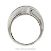 Front-facing view of the 14k white gold trillion emerald ring - Thumbnail 3
