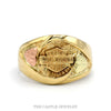 10k two-tone men's Harley-Davidson Bar and Shield ring — top view - Thumbnail 1