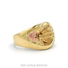 Side profile of the 10k two-tone Harley-Davidson ring - Thumbnail 2