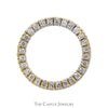 1/2cttw Diamond Circle of Love Pendant in 14k Yellow Gold - Thumbnail 1