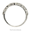Illusion Set Diamond Stackable Band in 10k White Gold - Thumbnail 2
