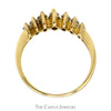1cttw 7 Marquise Diamond Band in 14k Yellow Gold - Thumbnail 2