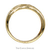 14k Yellow Gold Claddagh Style Wedding Band with Ridged Design - Size 8.5 - Thumbnail 2