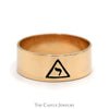 14th Degree Scottish Rite Masonic 8mm Band with Inscription in 10k Yellow Gold - Thumbnail 1